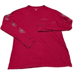 American Eagle Mens Size XS Dark Red Known Around the World Long Sleeve T-Shirt
